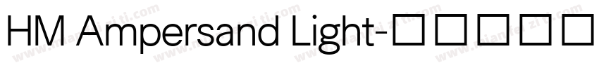 HM Ampersand Light字体转换